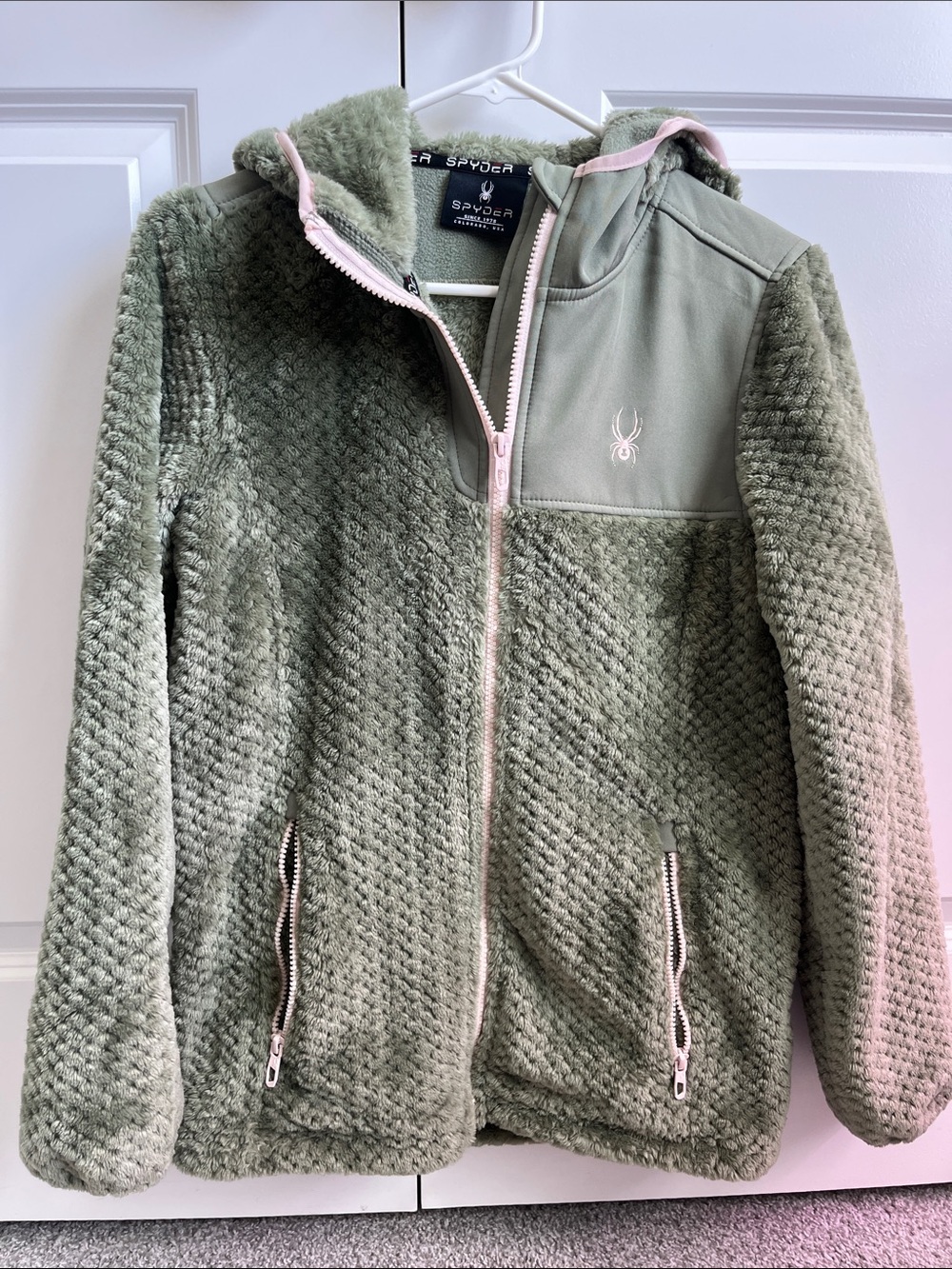 Spyder zip up hooded jacket